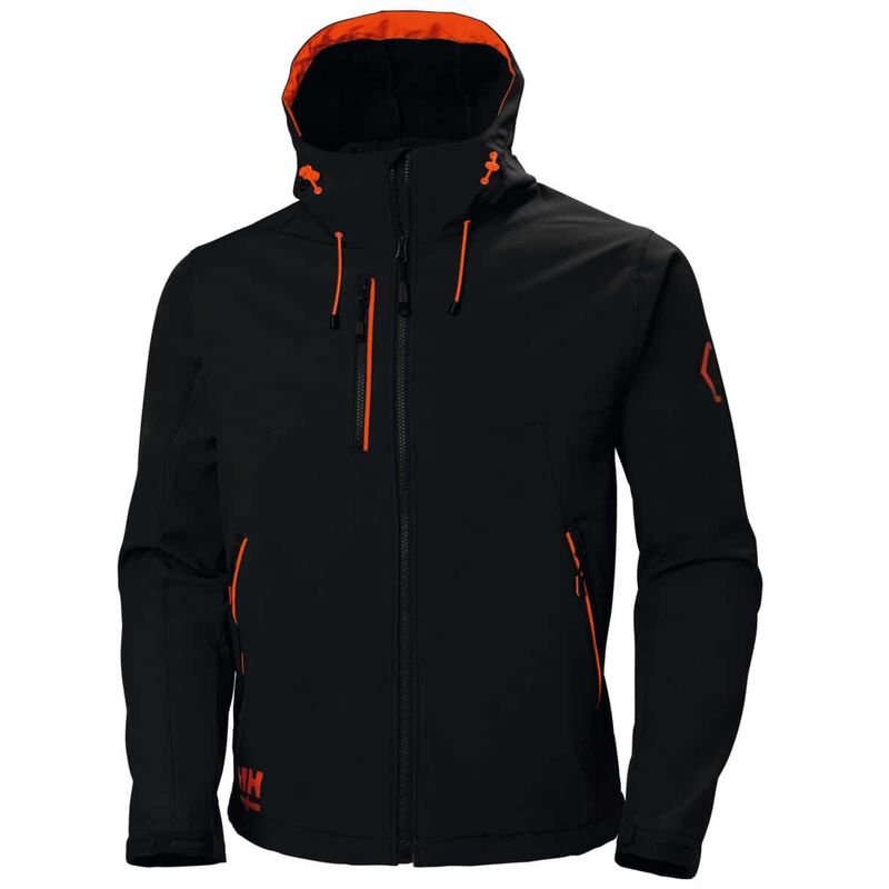 Image of Giacca in softshell chelsea evolution nero / - Helly Hansen