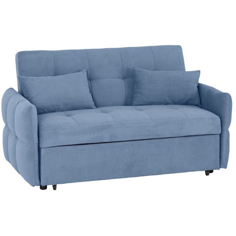 Chelsea Indoor Sofa Bed - L83 x W150 x H88 cm - Blue Fabric