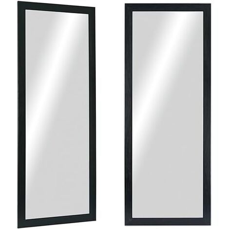 Espejo de Pared cuerpo entero- Modelo MDF8 color negro de 55x150 cm