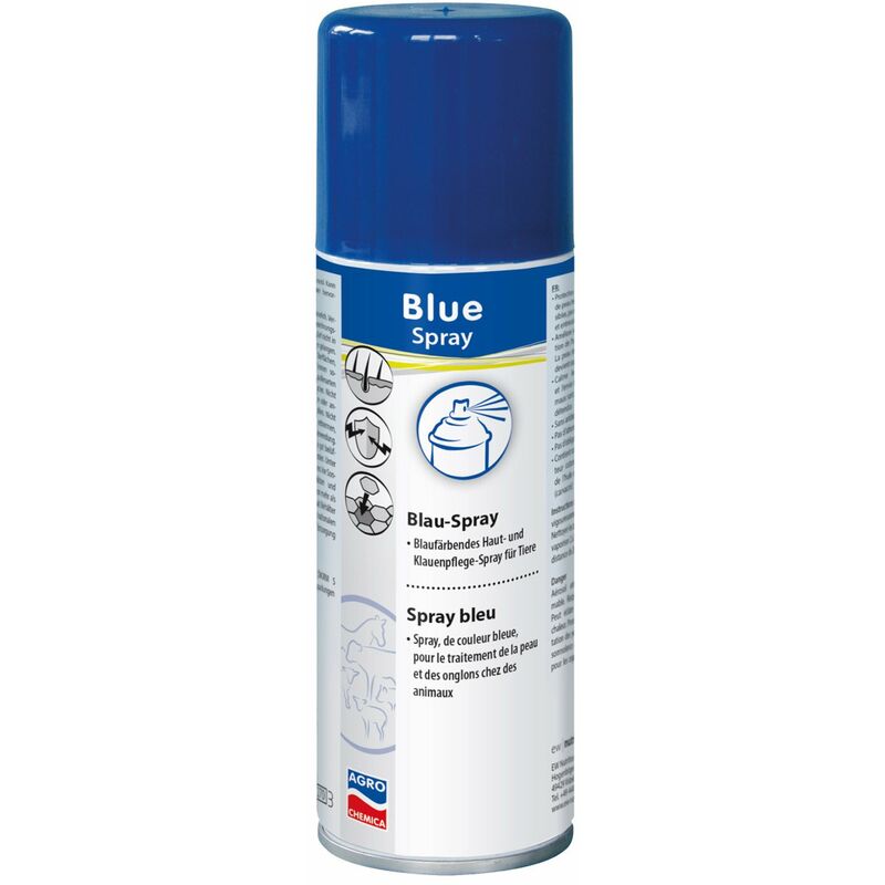 

CHEMICAL IBERICA BLUE Spray Desinfectante para Piel de Animales Domésticos, 200 ml