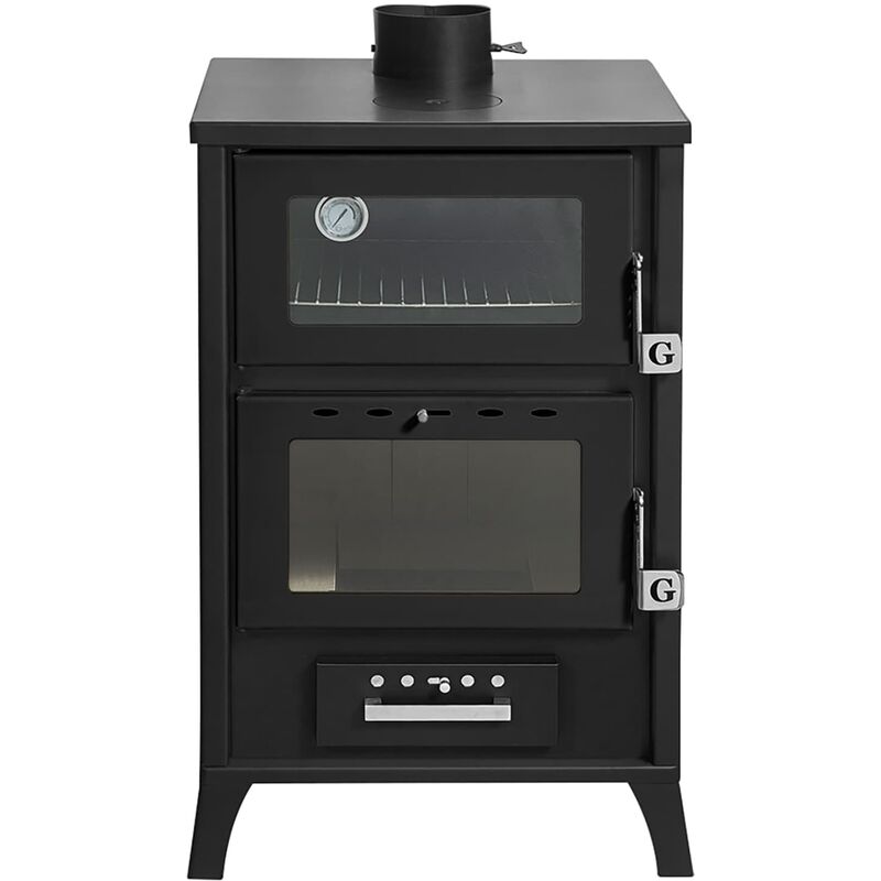 Divina Fire - Poêle à bois avec four 22 kW L50,5xp58,5xh91,5