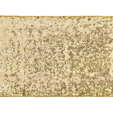 Chemin de table à paillettes, doré, 0,3 x 5 m