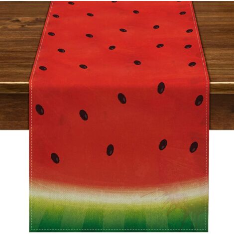 chemin De Table Dcoratif D't 33 X 180cm (pastque), Chemin De Table En Toile De Jute Pour Mariage, T, Automne, Festival, Dcoration De Fte En Plein