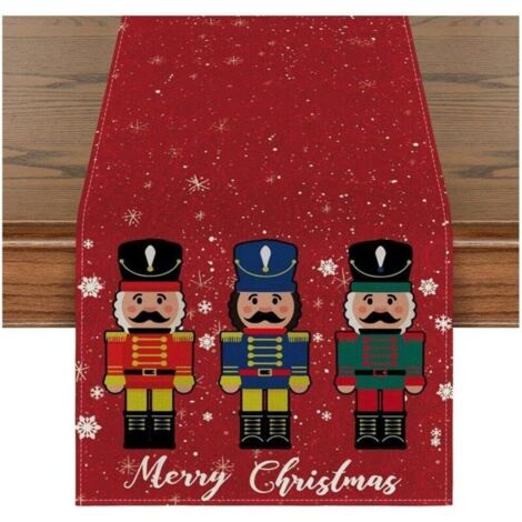 Chemin De Table De Noël, Décoration De Table De Cuisine De Vacances d'hiver pour Réunion De Famille en Plein Air, Décoration De Noël, 33 x 90 cm