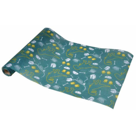 Chemin de Table Déco "Happy Dino" 28cmx5m Vert