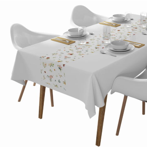 Chemin de table décoratif 45x140 Fleurs de Panama