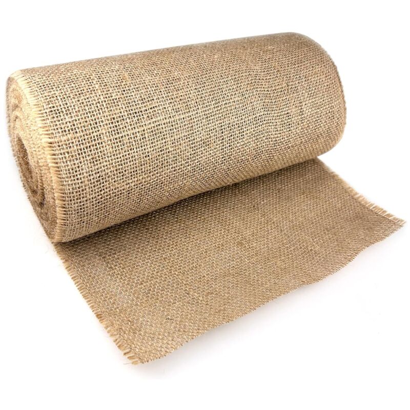 Xichao - Chemin de Table en Toile de Jute Ruban Décoration Vintage 30CMX10M