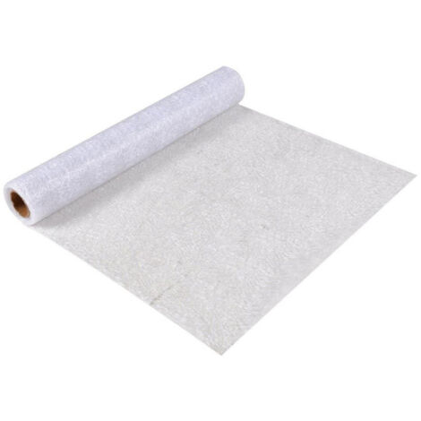 Chemin de Table Jetable "Effet Maille" 30cmx5m Blanc