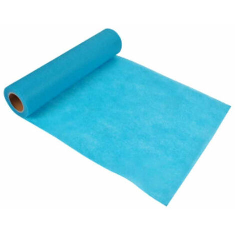 Chemin de Table Jetable "Intissé" 30cmx7m Bleu