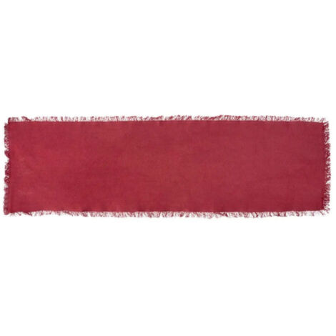 Chemin de Table "Maha" 38x140cm Rouge Grenat