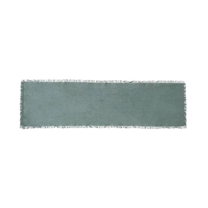 Secret De Gourmet - Chemin de Table 'Maha' 38x140cm Vert Céladon Secret De Gourmet - Chemin de Table 'Maha' 38x140cm Vert Céladon
