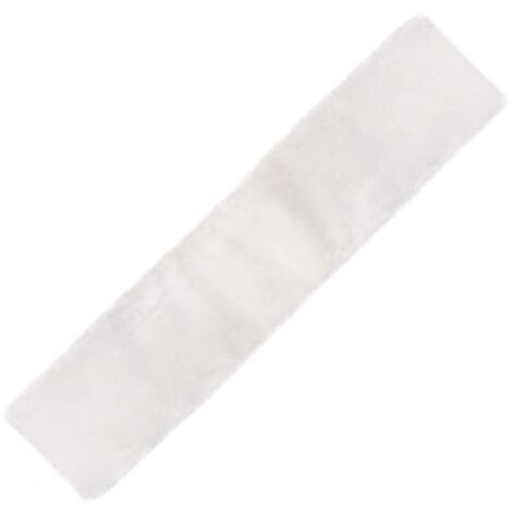 Chemin de table vintage blanc en peluche douce pour salle à manger et cuisine