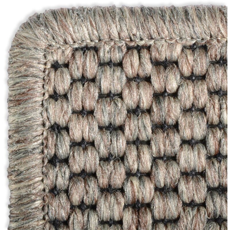 Karat - Tapis de couloir Kalkutta Aspect Sisal Taupe 200 x 50 cm