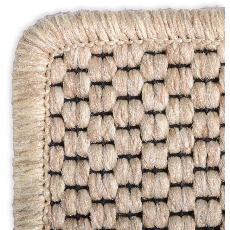 Karat - Tapis de couloir Kalkutta Aspect Sisal Beige 66 x 150 cm