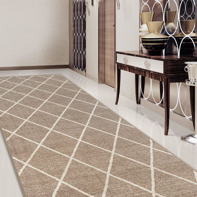 Karat - Tapis de couloir Cosenza Beige 80 x 300 cm