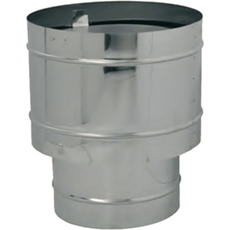 CheminA e A aile de cheminA e avec capuchon coupe-vent 200 mm 20 cm en acier inoxydable