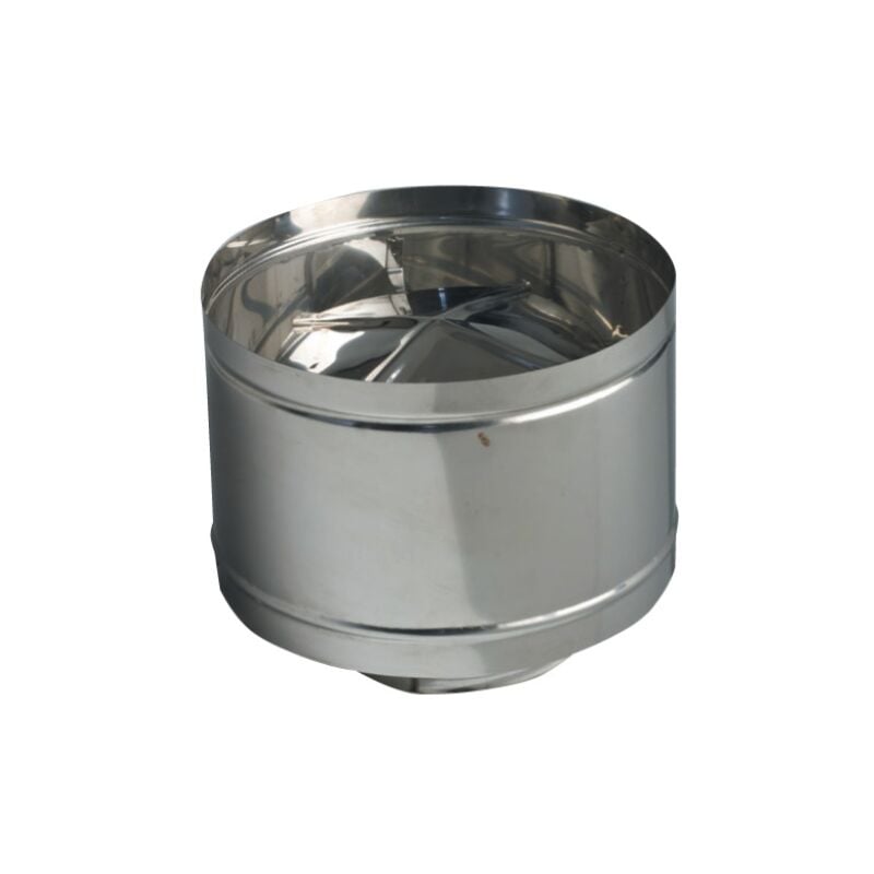 CheminA e de baril CheminA e ronde en acier inoxydable de 14 cm a tanche a la pluie