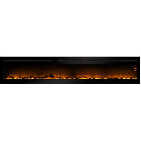 Chemin'Arte – Cheminée électrique 2000W avec télécommande – Effet flammes 12 couleurs – Thermostat électronique – 243
