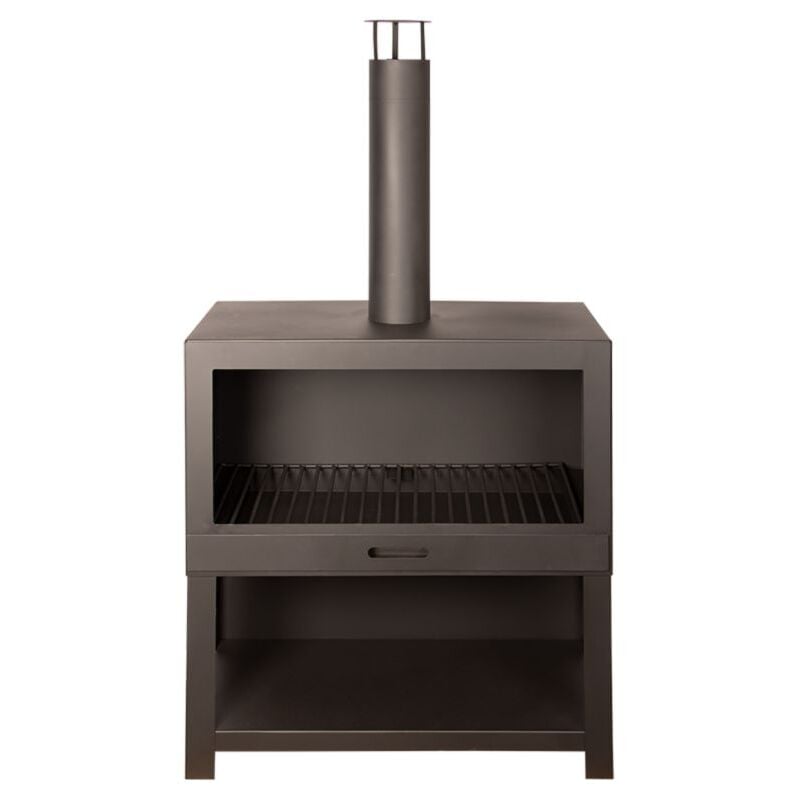 Fancy Flames - Chauffe-terrasse + range bois noir l