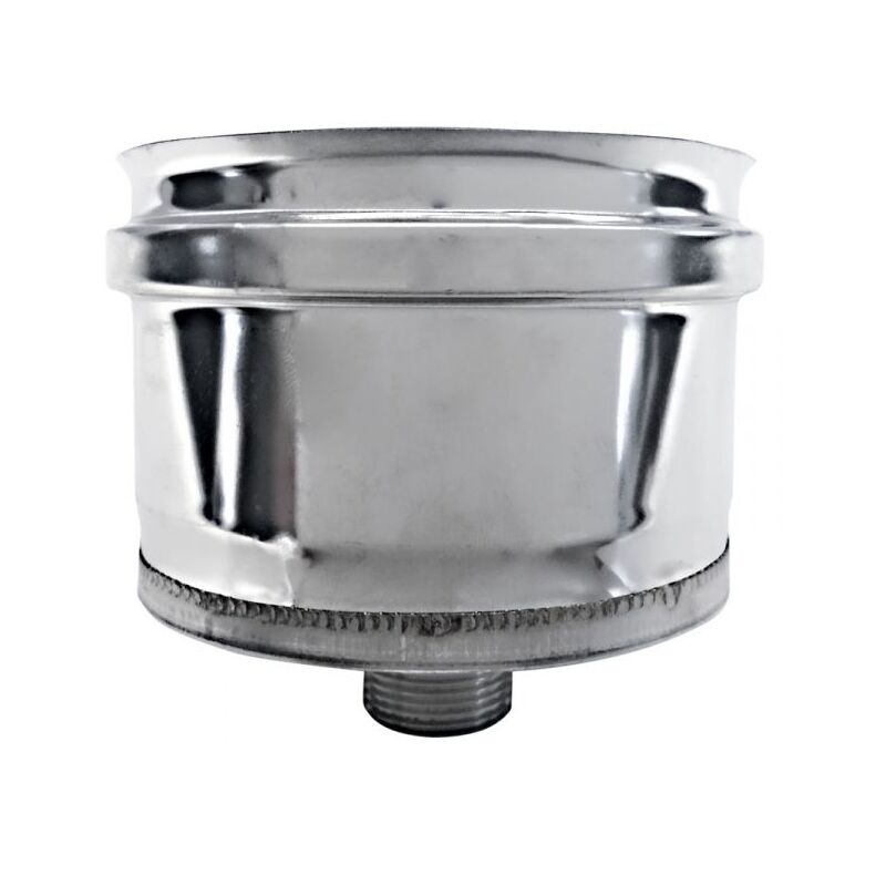 Cheminee double paroi isole bouchon collecteur de condensation conduit inox dn 250/300