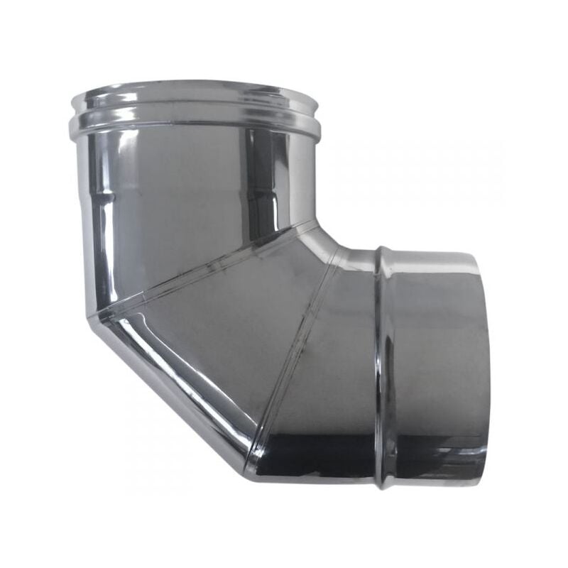 MBM - Cheminee double paroi isole courbe 90 inox dn 180/230