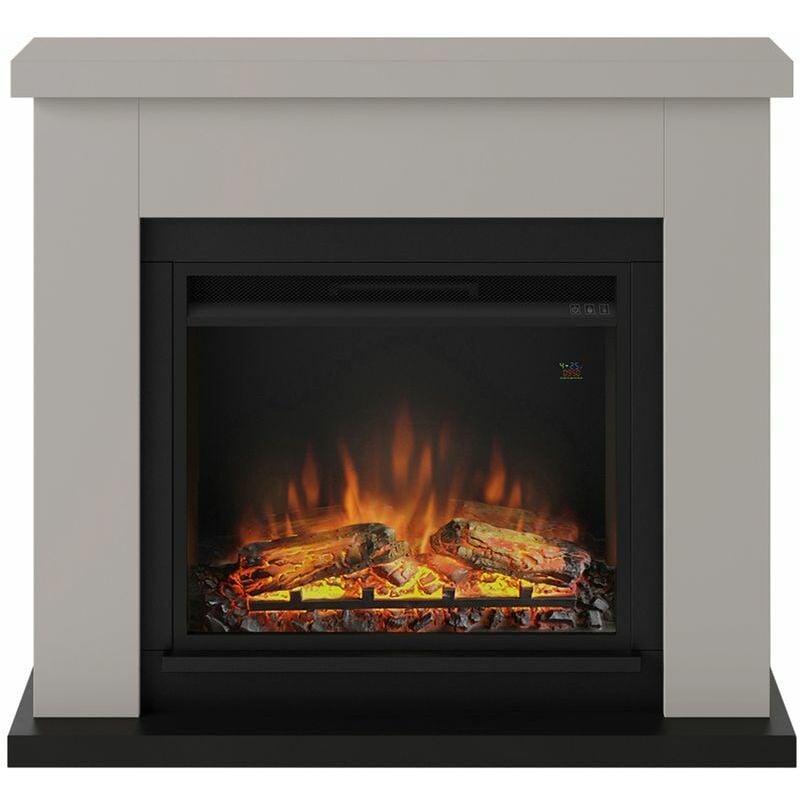 Tagu - Cheminée électrique décorative 'Frode' Beige - Powerflame