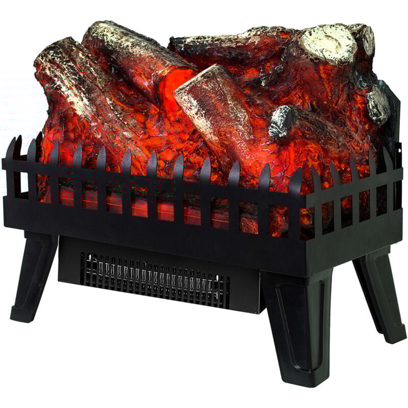 Kekai - Cheminée Électrique Décorative Usage Intérieur Utah 47.5x22x40.36 cm Chauffage Effet Braises de Feu à 2 Niveaux