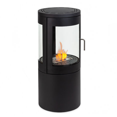 Cheminée à l'éthanol Fiamme Circulo brûleur en acier inoxydable 1,2 litre 4-5 h de combustion