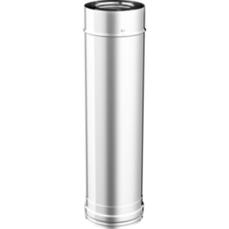 Cheminée bioéthanol Stand 4 vitres 1000 ml blanc acier