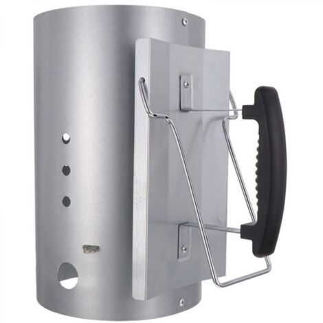 Cheminée d'allumage, Rapidfire Starter - allume-feu compact avec deux poignées, barbecues à charbon et +, aide à l'allumage pour charbon et briquettes