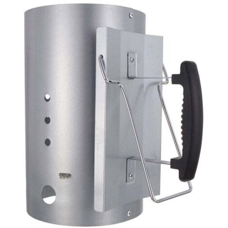 Cheminée d'allumage, Rapidfire Starter - allume-feu compact avec deux poignées, barbecues à charbon et +, aide à l'allumage pour charbon et briquettes