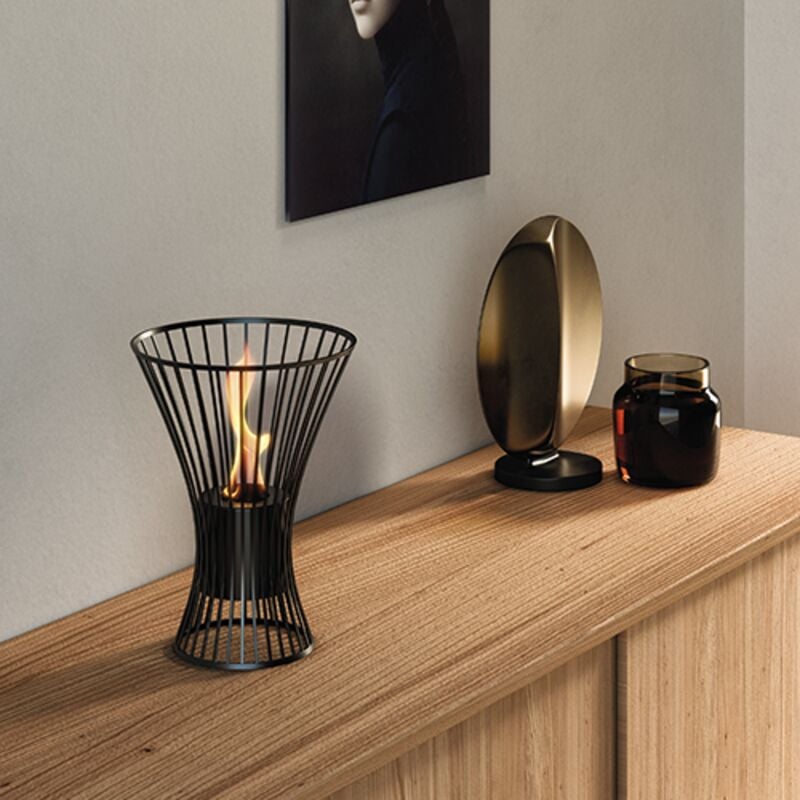 Cheminée bio de table York 500W Noir Tecno Air System