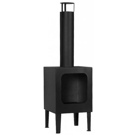 Cheminée d'extérieur en acier COLORADO 115x35x35 cm-http://maisondelatendance.com/img/co/11.jpg-Noir-35 --http://maisondelatendance.com/img/co/11.jpg-