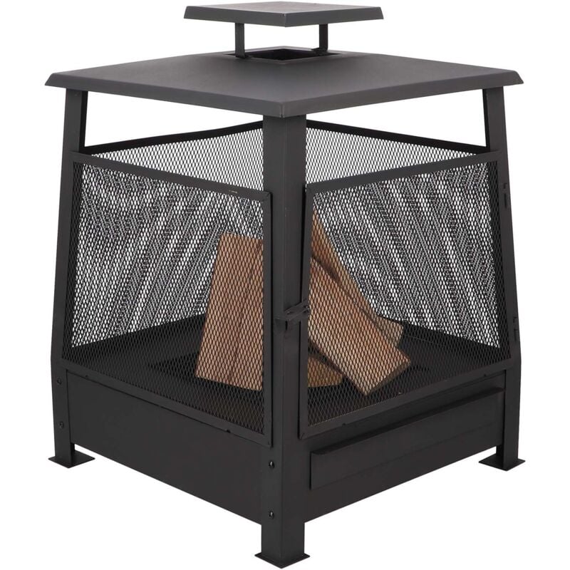 Fancy Flames - Pagode chauffe-terrasse grillagée