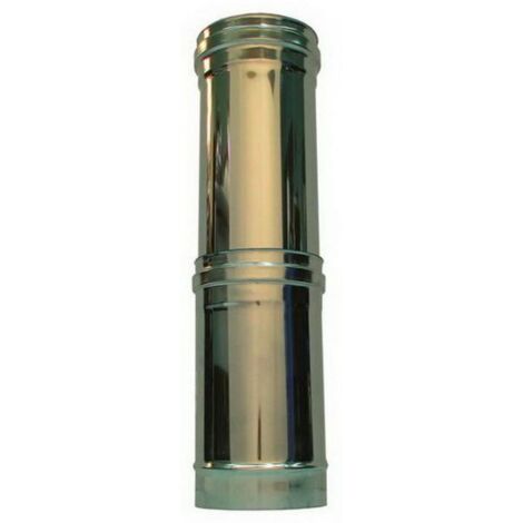 Cheminee double paroi isole element telescopique  inox dn 350/400