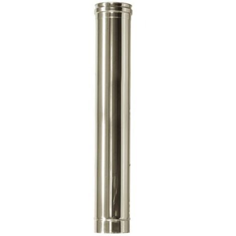 Cheminee double paroi isole  inox dn 100/150 l 1 mt