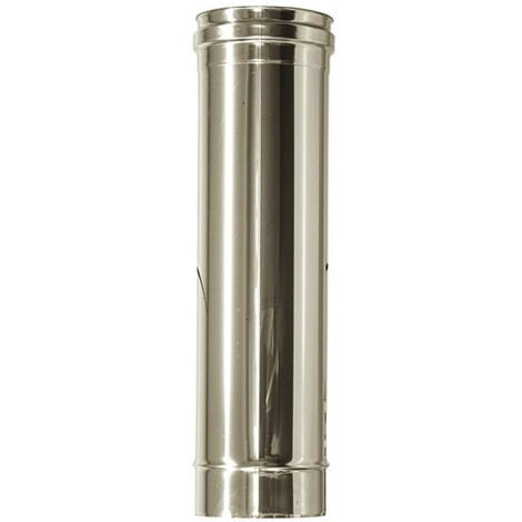 Cheminee double paroi isole  inox dn 130/180 l 0,5 mt