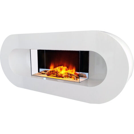 inserts de cheminée radiateur électrique 78,7 pouces Cheminée électrique de  chauffage autoportant Flamme Effet Fireplace avec boutons à écran tactile