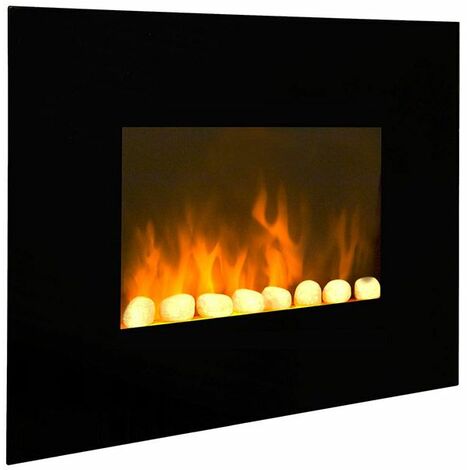 Cheminée électrique 2000w noir - Chemin'arte - black fire