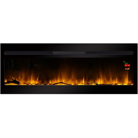 Cheminée électrique 2000w noir - Chemin'arte - elysee xxl