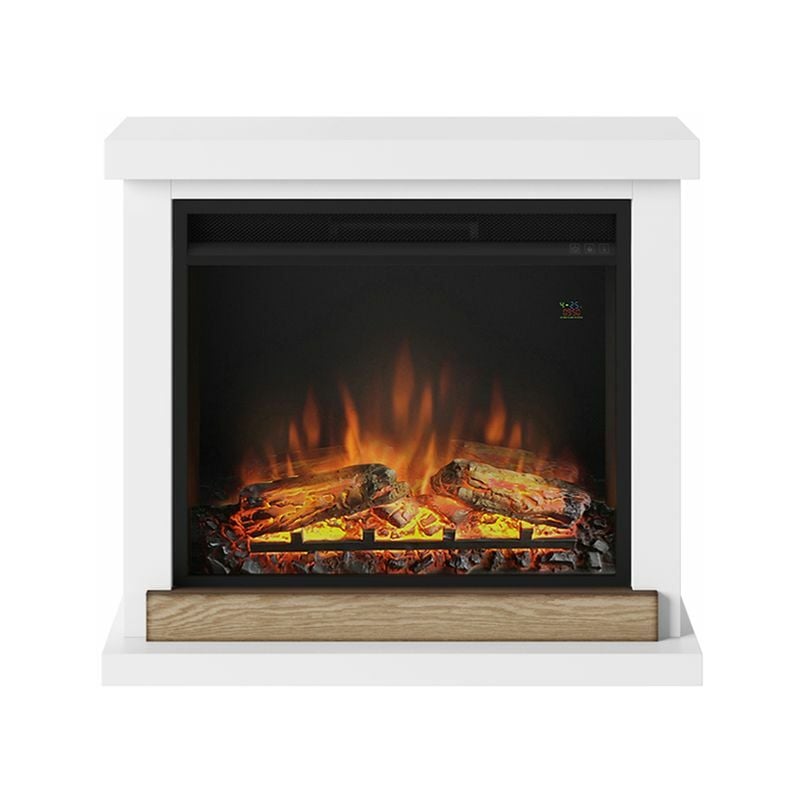 Tagu - Cheminée électrique décorative 'Hagen' Blanche - Powerflame