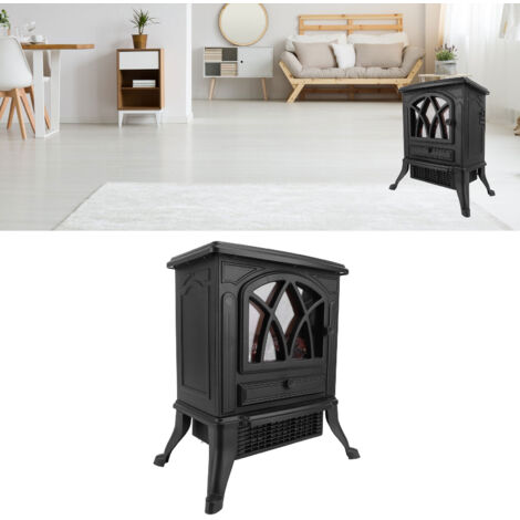 Cheminée électrique effet flammes 3D chauffage rapide 220V EU portable pour maison