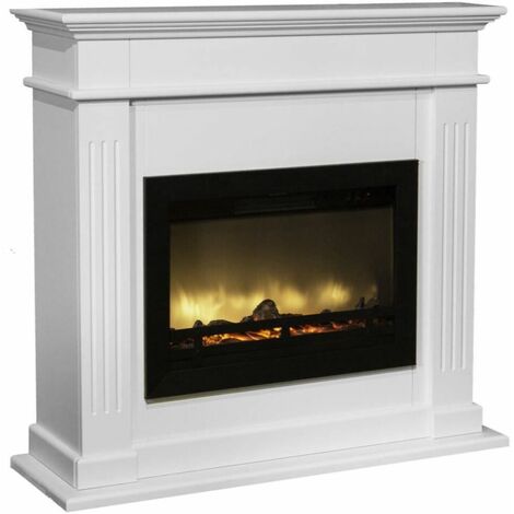 Cheminee electrique Flandria avec Facade RUBY FIRES Elda-Flandria