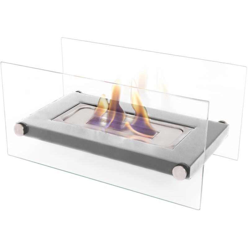 Cheminée éthanol de table en acier inoxydable