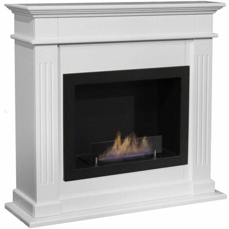 Cheminee Ethanol Riano avec Facade Elda RUBY FIRES Elda-Riano