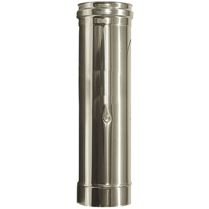 Cheminee isolé à double paroi en acier inoxydable avec élément de fumées d'air dn 100/120