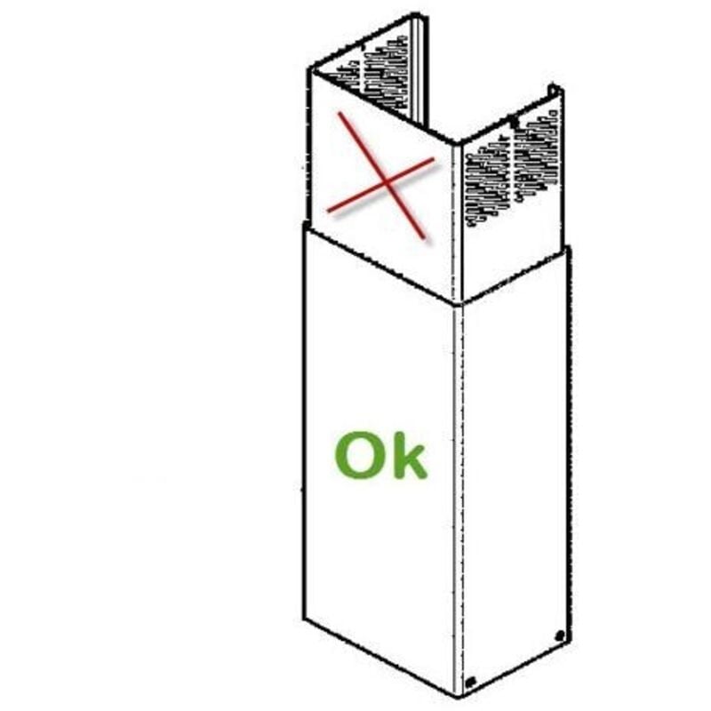 Brandt - Cheminee Partie Inferieure 74X6996 Pour hotte