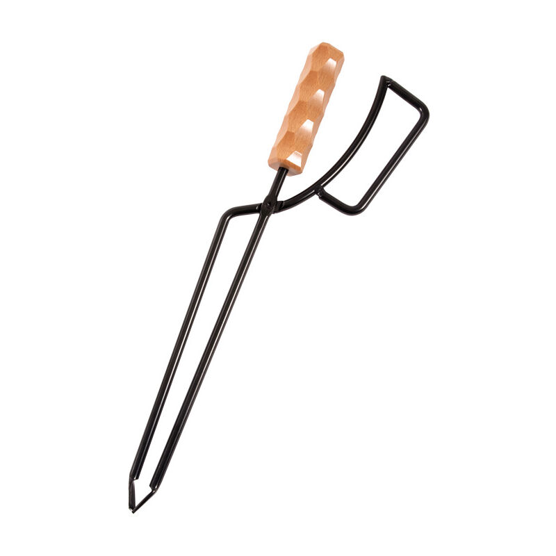 Shining House - cheminée Pince à bûches pour Foyer extérieur Outils feu avec poignée enveloppée pour Bois Chauffage, feu Camp, poêle à Bois et poêle