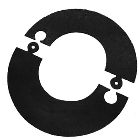 Cheminee rosace sectionnelle peinte en noir D. 150 mm poele a pellets