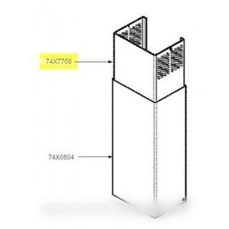 Brandt - cheminee superieure pour hotte